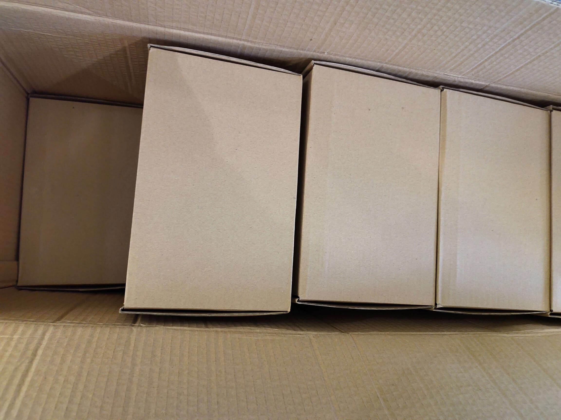 well packaged wooden boxes with mailer box